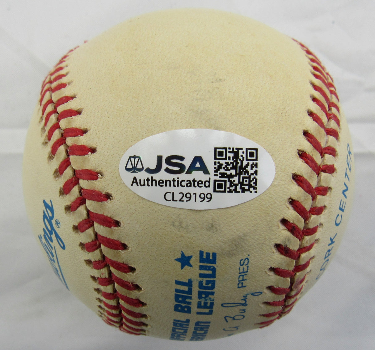 Walt Dropo w/ROY Signed Rawlings Baseball JSA CL29199