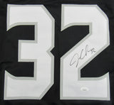 Jets Curtis Martin "HOF 12" Signed Amp Riddell Full Size Speed Rep Helmet BAS