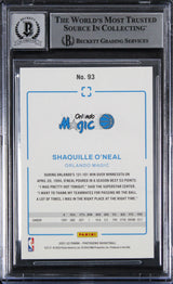 Magic Shaquille O'Neal Signed 2021 Panini Photogenic #93 Card Auto 10! BAS Slab