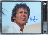 Harrison Ford Star Wars Authentic Signed 8x10 Photo Auto Graded 10! BAS Slabbed