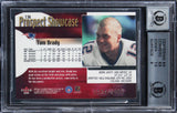 Tom Brady 5x SB MVP Signed 2000 Fleer Showcase #136 RC Card 8.5 Auto 10 BAS Slab