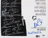 Scarface (11) Pacino, Bauer, Loggia +8 Signed 12x18 Mini Movie Poster Photo BAS