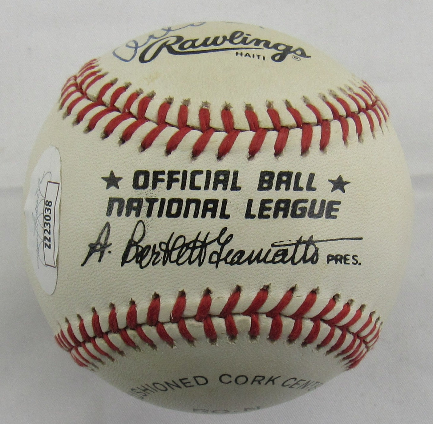 Bart Giamatti Orlando Cepeda Signed Auto Rawlings Baseball JSA LOA ZZ23038