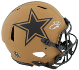 Cowboys Emmitt Smith Signed 2023 STS II Full Size Speed Proline Helmet BAS Wit