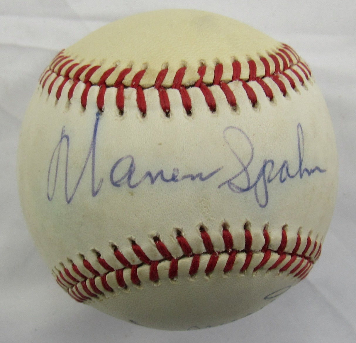 Warren Spahn Stan Musial Signed Rawlings Baseball JSA CL29267