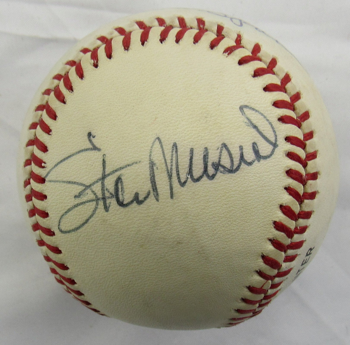Warren Spahn Stan Musial Signed Rawlings Baseball JSA CL29267