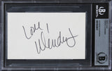 Wendie Jo Sperber Back To The Future Authentic Signed 3x5 Index Card BAS Slab 1