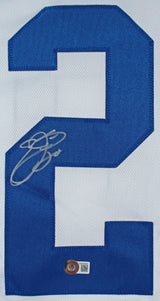 Cowboys Emmitt Smith Authentic Signed White Pro Style Jersey BAS Witnessed