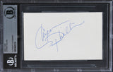 Chynna Phillips Bridesmaids Authentic Signed 3x5 Index Card BAS Slabbed 1