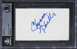 Chynna Phillips Bridesmaids Authentic Signed 3x5 Index Card BAS Slabbed 2