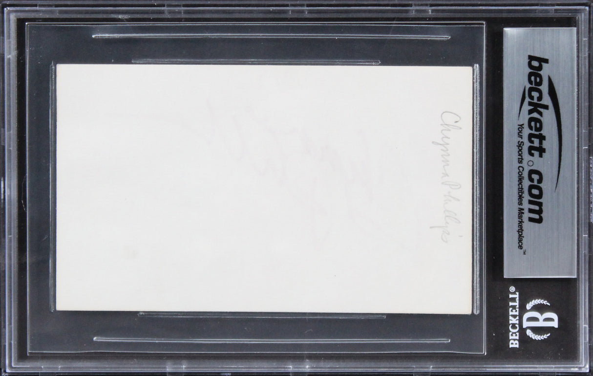 Chynna Phillips Bridesmaids Authentic Signed 3x5 Index Card BAS Slabbed 3