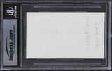 Randy Shilts And the Band Played On Authentic Signed 3x5 Index Card BAS Slab 2