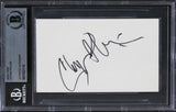 Chynna Phillips Bridesmaids Authentic Signed 3x5 Index Card BAS Slabbed 4
