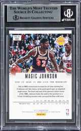 Lakers Magic Johnson Authentic Signed 2012 Panini Prizm #181 Card BAS Slabbed