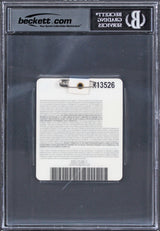 Charl Schwartzel Signed 2011 Masters Augusta National Badge Ticket BAS Slabbed