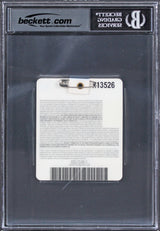 Charl Schwartzel Signed 2011 Masters Augusta National Badge Ticket BAS Slabbed