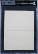 Woodrow Wilson Signed 7x8.75 1914 Letter On White House Letterhead BAS Slab