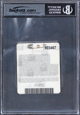 Trevor Immelman Signed 2008 Masters Augusta National Badge Ticket BAS Slabbed