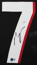 Bijan Robinson Authentic Signed Black Pro Style Framed Jersey Autographed BAS