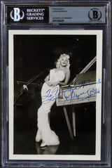 Jayne Mansfield To Marilyn Holcomb, Love, Signed B&W 5x7 Sexy Photo BAS Slabbed