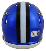 Cowboys Dak Prescott Authentic Signed Flash Speed Mini Helmet BAS Witnessed