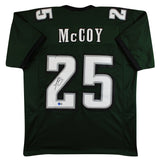 LeSean McCoy Authentic Signed Green Pro Style Jersey BAS Witnessed