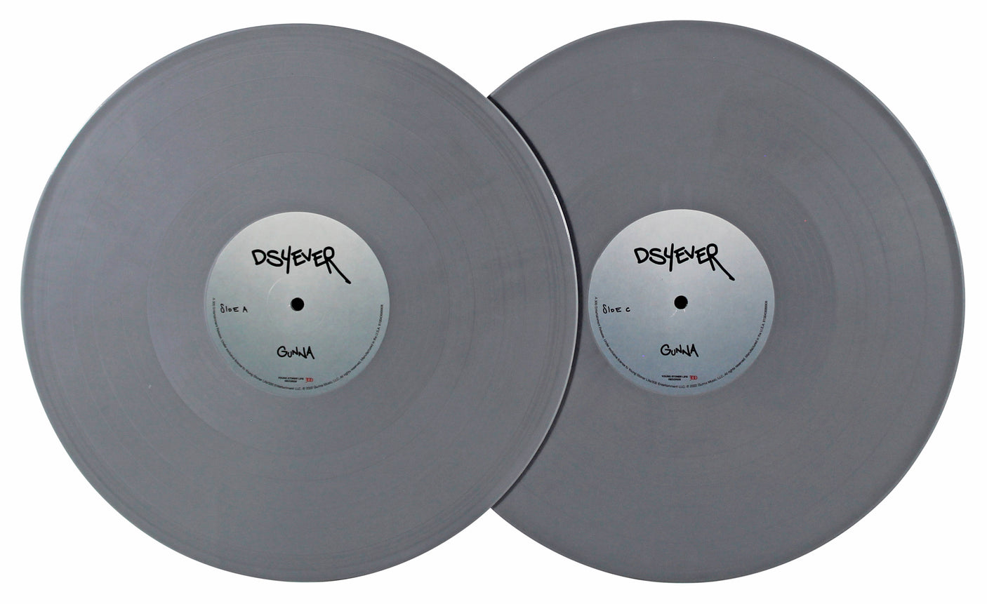 Gunna "Pushin P" Authentic Signed DS4Ever Album Cover W/ Vinyl BAS #BN06562