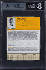Penguins Mario Lemieux Authentic Signed 4.25x5.5 Cut Signature BAS Slabbed