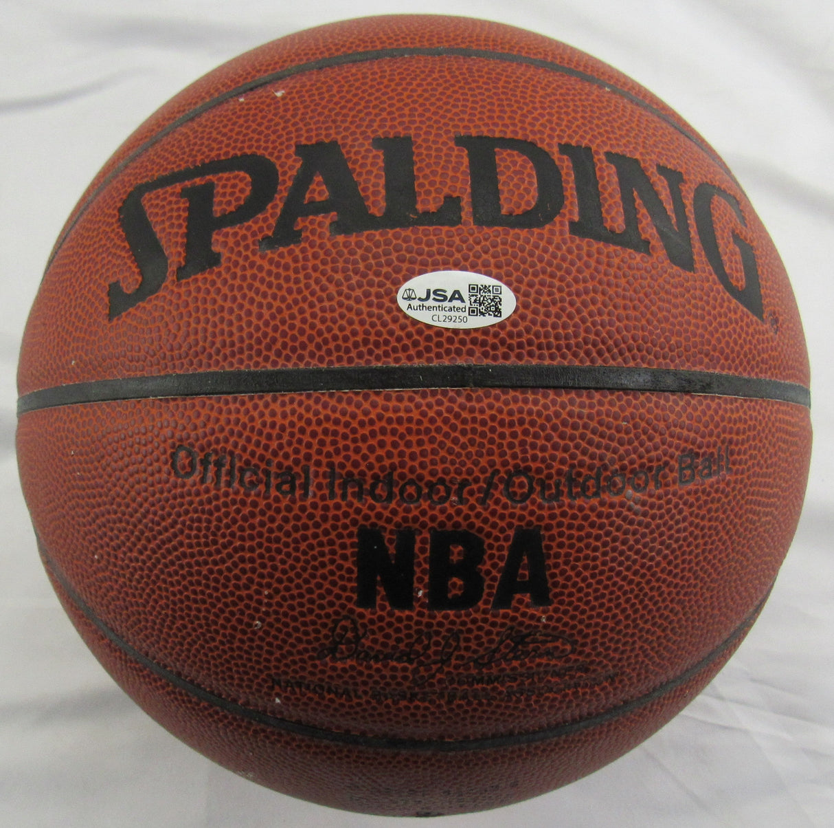 Alonzo Mourning Signed Auto Spalding Basketball JSA CL29250