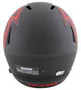 Falcons Deion Sanders Signed Eclipse Full Size Speed Rep Helmet BAS Witnessed