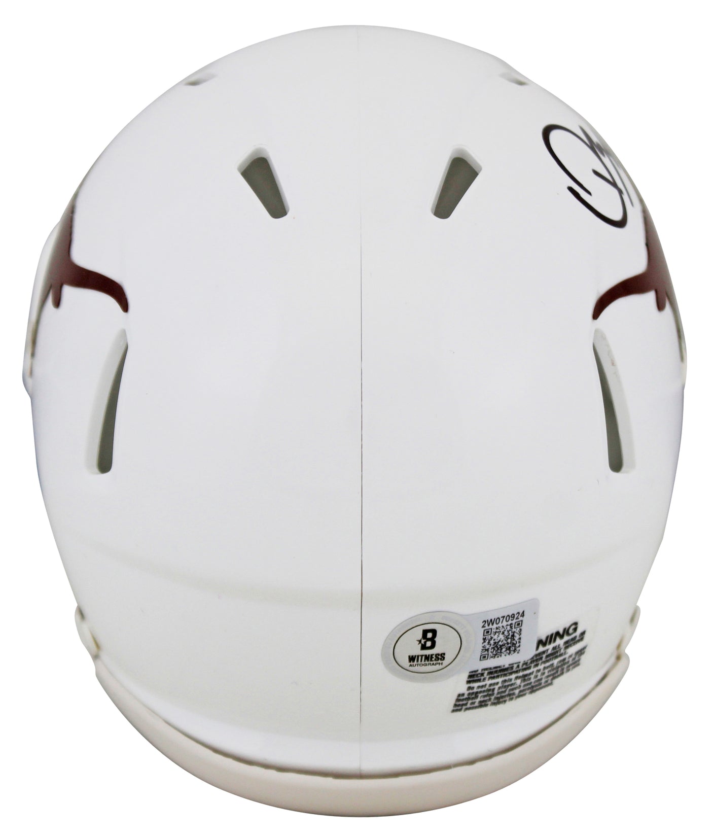 Texas Quinn Ewers Authentic Signed Speed Mini Helmet Autographed BAS Witnessed