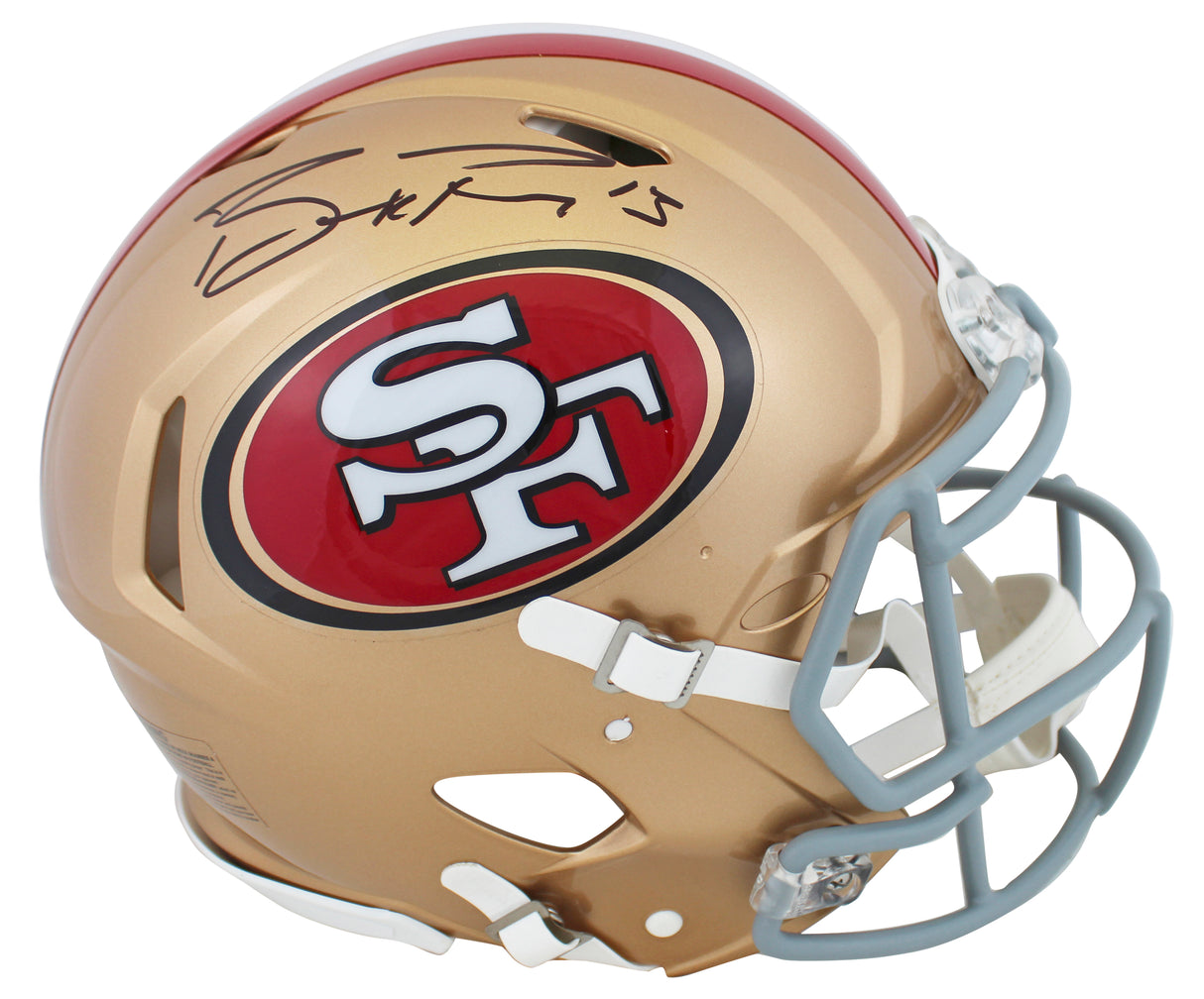 49ers Brock Purdy Signed Full Size Speed Proline Helmet W/ Case Fanatics