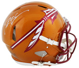 Florida State Deion Sanders Signed Flash Full Size Speed Proline Helmet BAS Wit