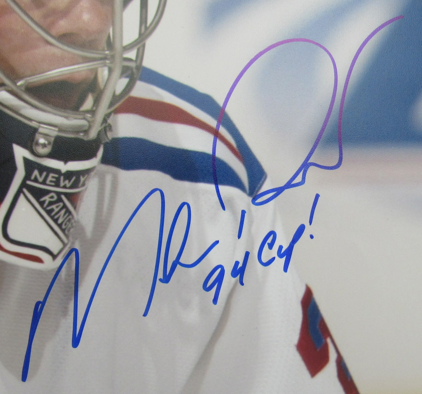 Mike Richter Signed Auto 16x20 Photo w/ Insc JSA WB164715