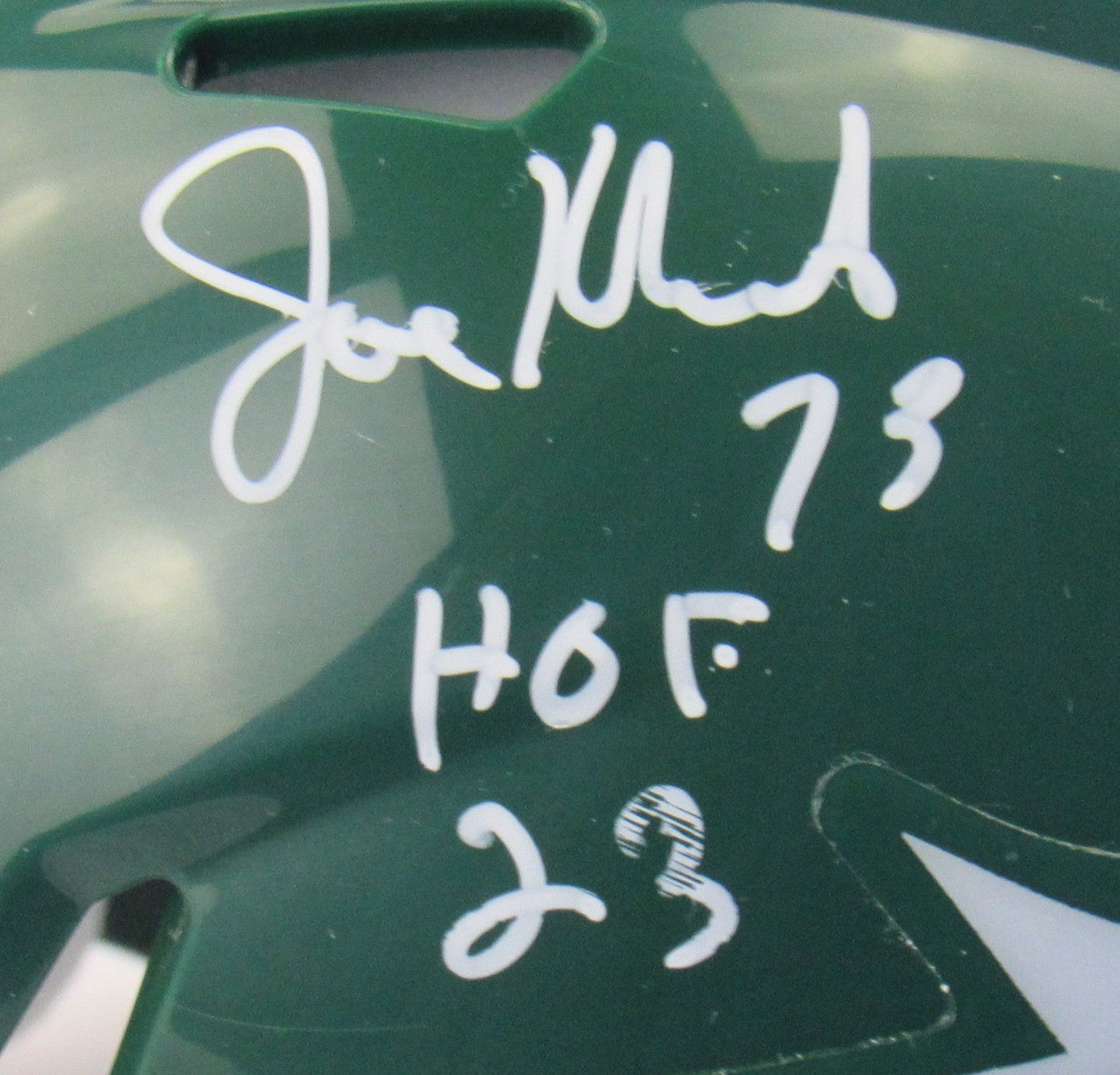 Joe Klecko Signed Auto Replica Jets Mini Helmet JSA WB635558