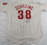 Curt Schilling Signed Auto Phillies Jersey JSA CL29217 - Russell Athletic