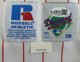 Curt Schilling Signed Auto Phillies Jersey JSA CL29217 - Russell Athletic