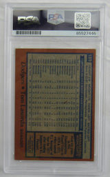 Tommy LaSorda Signed Encapsulated Baseball Card PSA/DNA