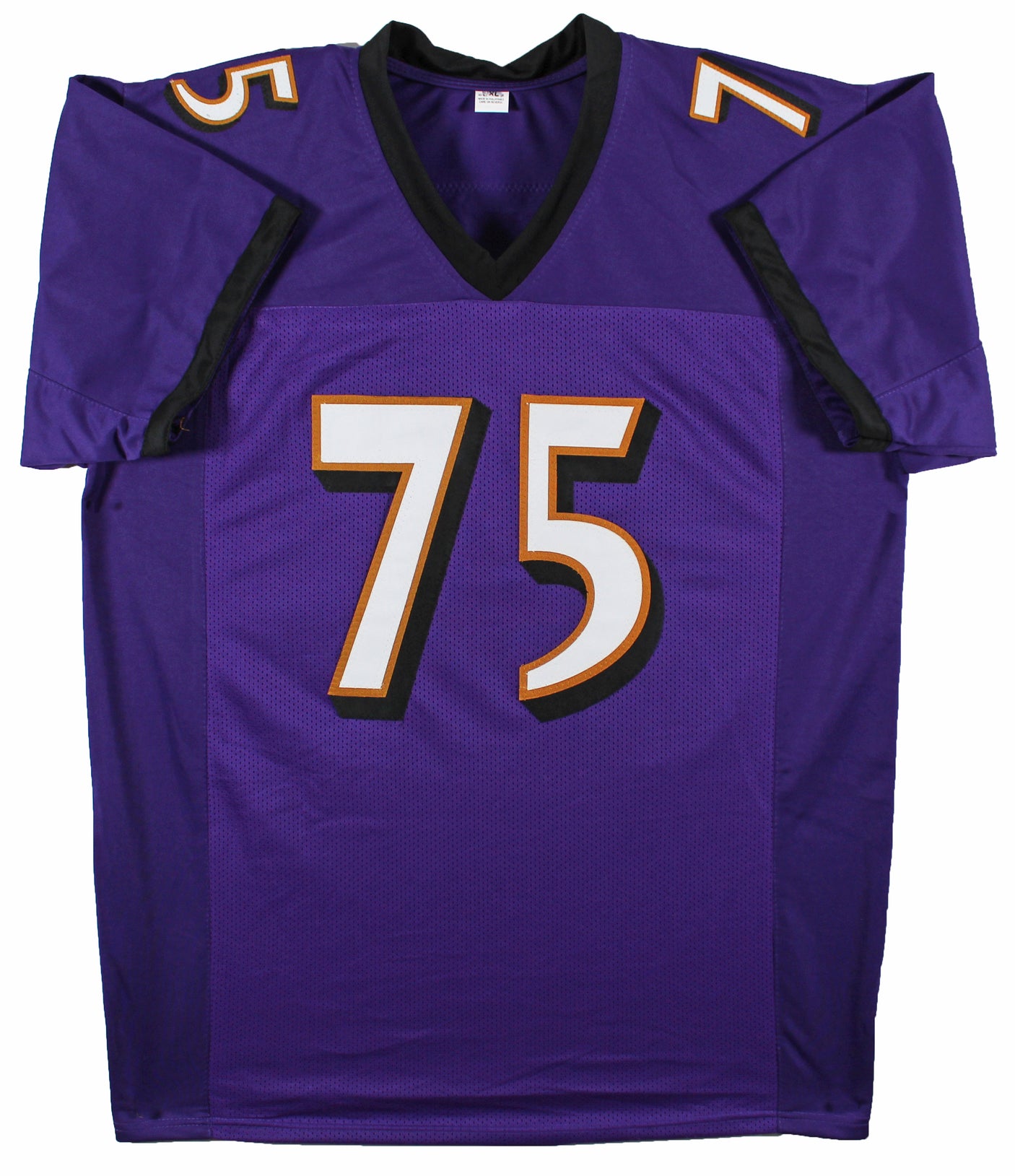 Jonathan Ogden "HOF 13" Authentic Signed Purple Pro Style Jersey BAS Witnessed