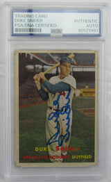 Duke Snider Signed Encapsulated Topps Baseball Card PSA/DNA