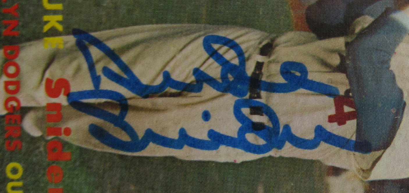 Duke Snider Signed Encapsulated Topps Baseball Card PSA/DNA