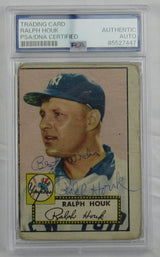 Ralph Houk Signed Encapsulated Topps Baseball Card PSA/DNA