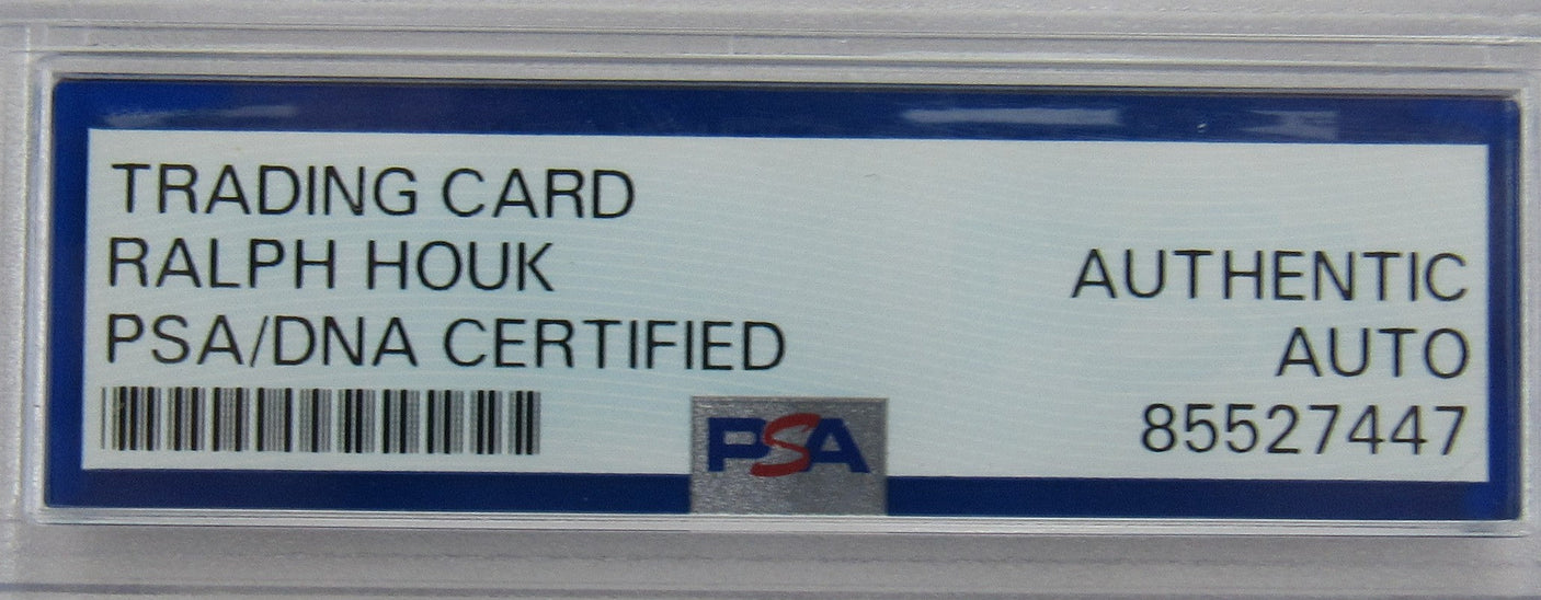 Ralph Houk Signed Encapsulated Topps Baseball Card PSA/DNA