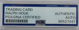 Ralph Houk Signed Encapsulated Topps Baseball Card PSA/DNA