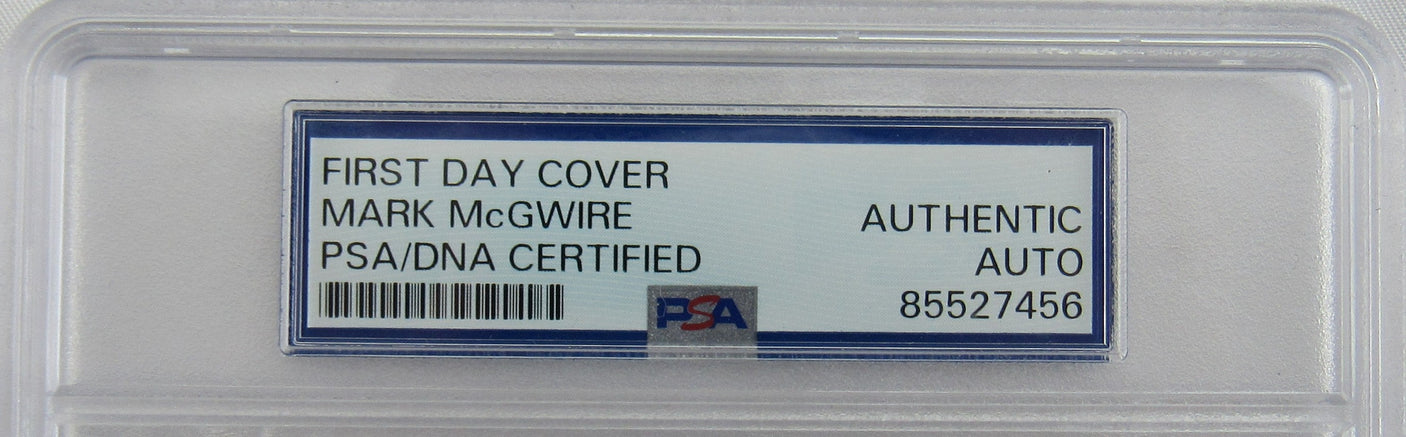 Mark McGwire Signed Encapsulated Envelope PSA/DNA