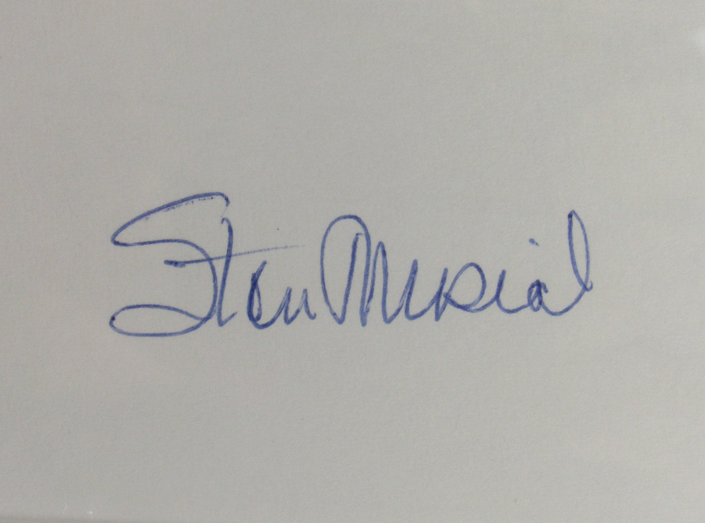 Stan Musial Signed Encapsulated Index Card PSA/DNA