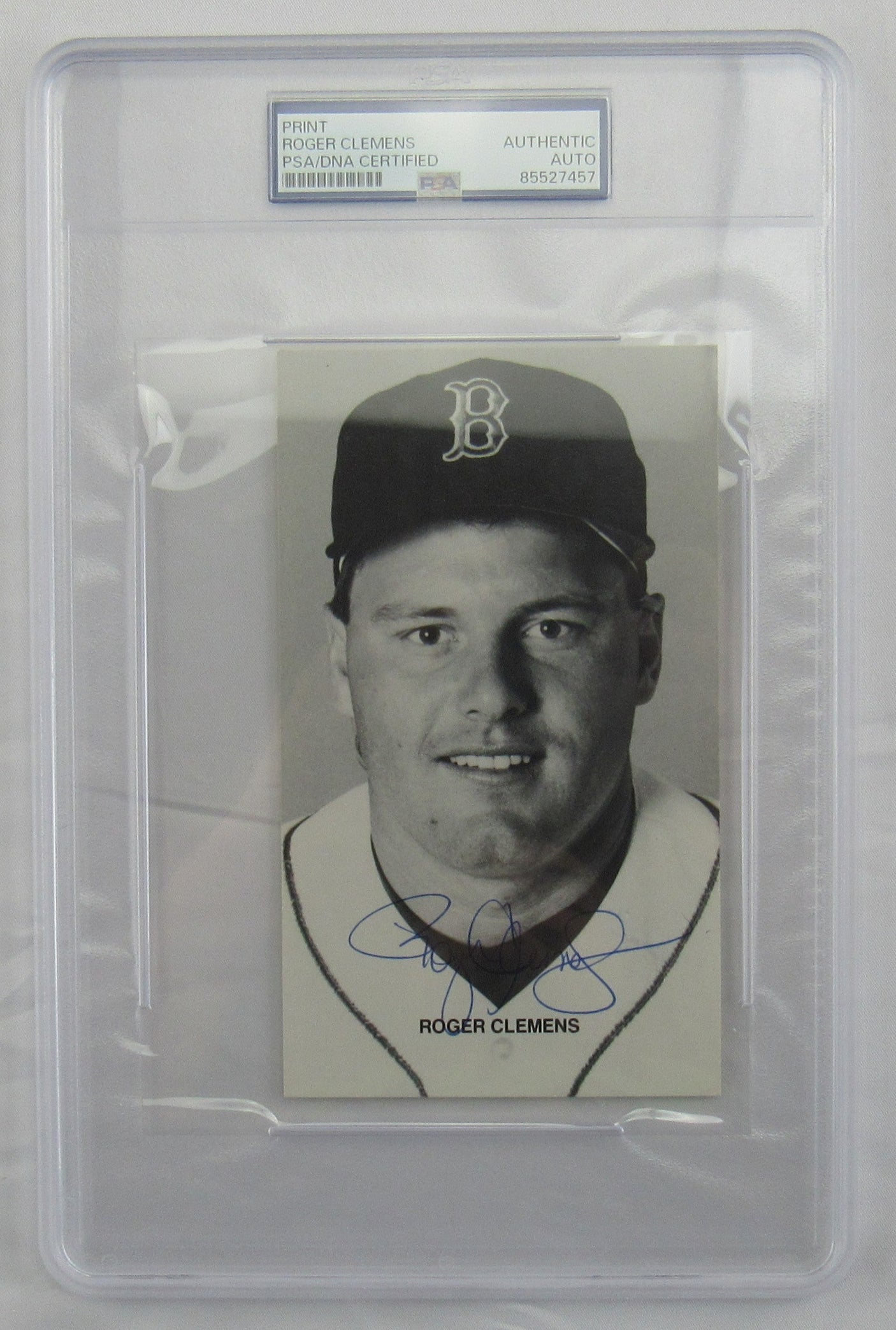 Roger Clemens Signed Encapsulated Print PSA/DNA