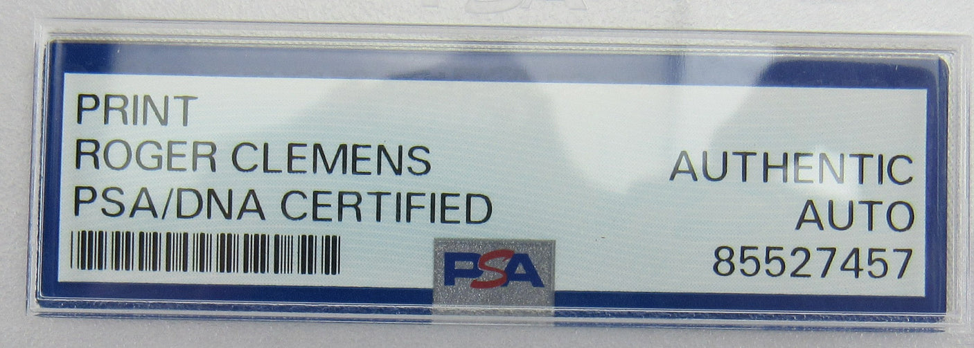 Roger Clemens Signed Encapsulated Print PSA/DNA