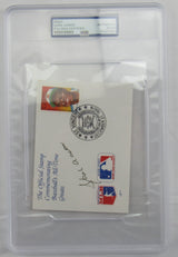 Hank Aaron Signed Encapsulated Print PSA/DNA
