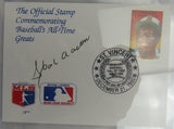 Hank Aaron Signed Encapsulated Print PSA/DNA